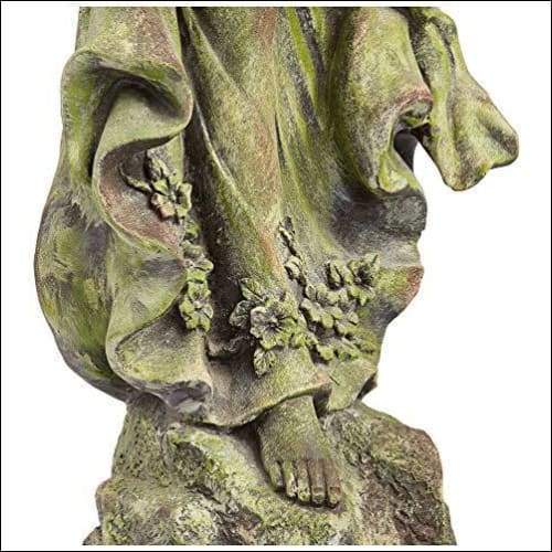 Bronze Terracotta Graceful Angel Floor Statue Fast Metal Roofs