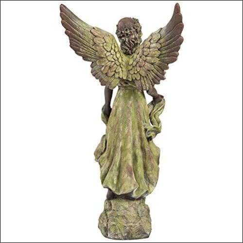 Bronze Terracotta Graceful Angel Floor Statue Fast Metal Roofs